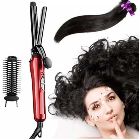PINZA RIZADORA Cabello, Pelo Tenaza Con Peine Ceramica Electrico SK-231