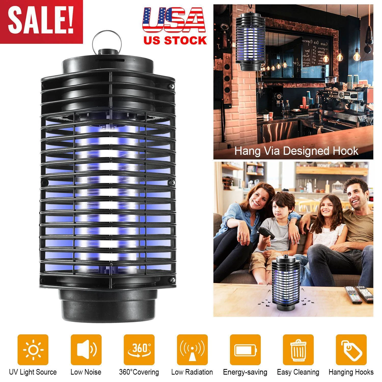 LAMPARA LED ELECTRICAL MOSQUITO MATAZANCUDOS KILLER