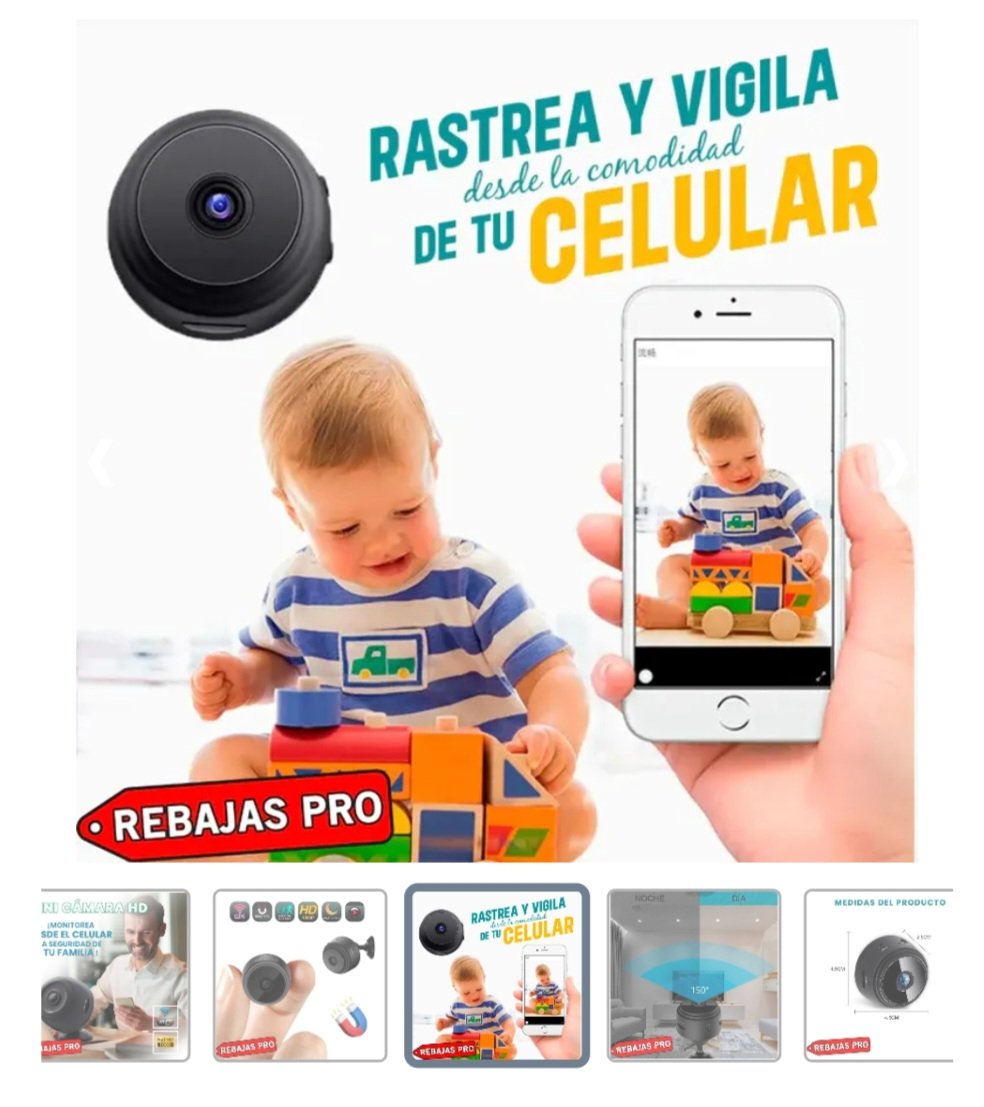 CAMARA MINI a9 WIFI SEGURIDAD microsd - Imagen 16