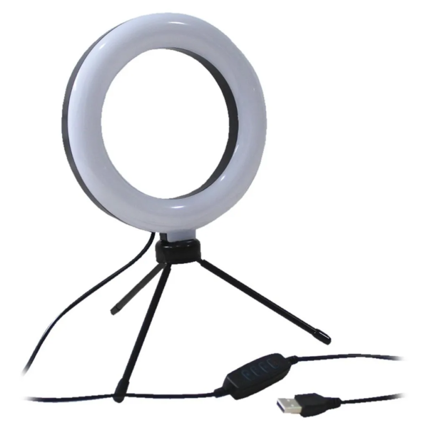 ARO DE LUZ 16cm CON MINITRIPODE flexible