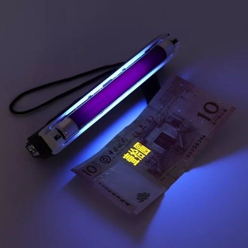 LAMPARA DETECTOR BILLETES FALSOS UV LINTERNA handhekd blackligth - Imagen 9
