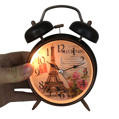 RELOJ DESPERTADOR LED CAMPANAS economico pilas