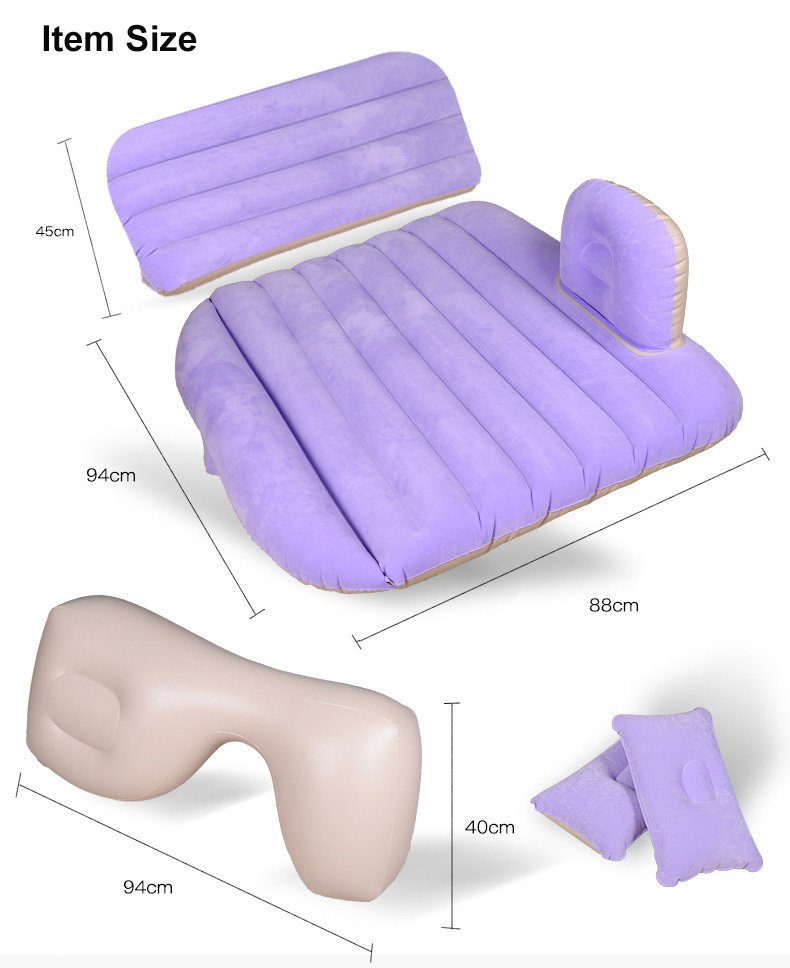 COLCHON INFLABE DOBLE CAR Inflador + 2 Almohadas para carro - Imagen 6