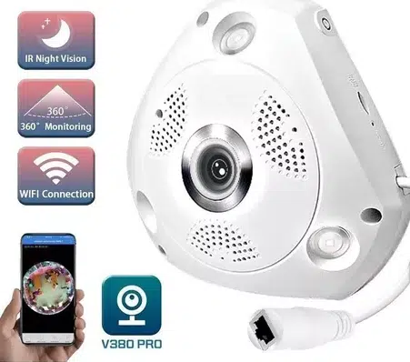 CÁMARA SEGURIDAD Panoramica LED