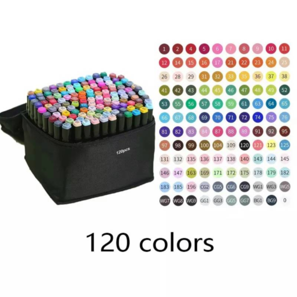 LAPIZ Marcador por 120pcs un kit estuche doblepunta touch