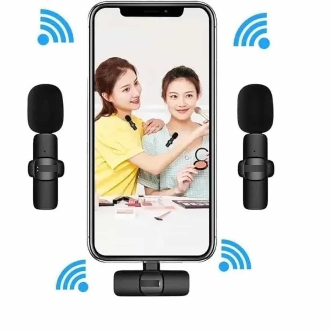 MICROFONO Doble Inalámbrico de Solapa Para iPhone y Android - Imagen 5