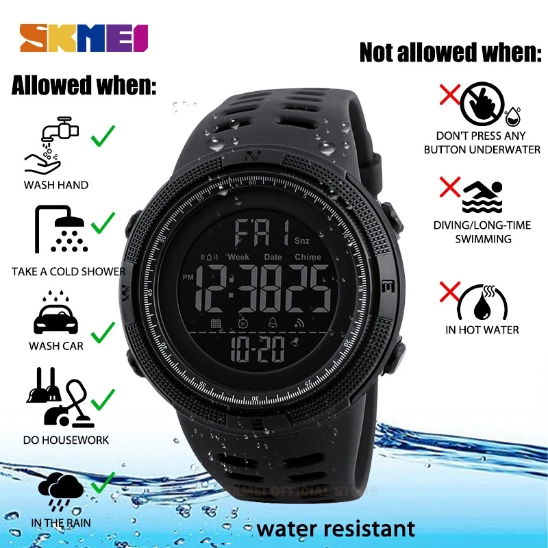 Reloj Tactico camuflado Skmei 1251 Sumergible 30mts - Imagen 2