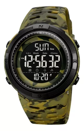 Reloj Tactico camuflado Skmei 1251 Sumergible 30mts