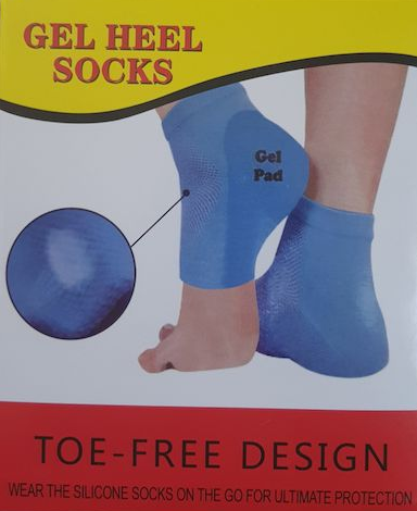 FAJA TOBILLERA Calcetines de talón de gel heel socks protección del talón.