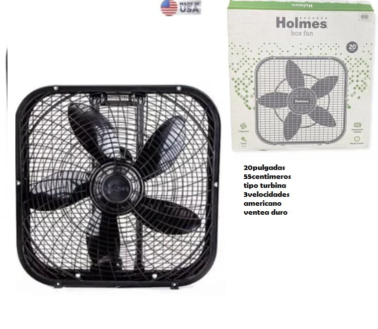VENTILADOR Economico turbina cuadrado Holmes 20pulgadas