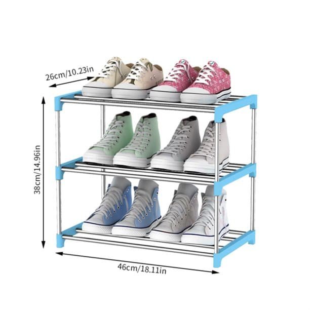 ORGANIZADOR calzado 3 niveles 46x38x26cm - Imagen 2
