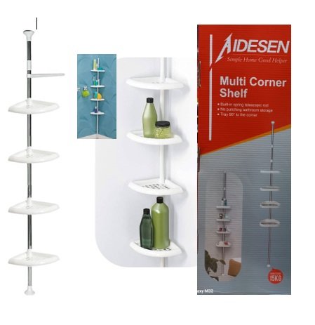 ESQUINERO baño 4 niveles aidesen multi corner shelf