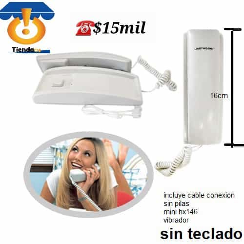 TELEFONO FIJO CABLE tipo citofono sin teclado eco