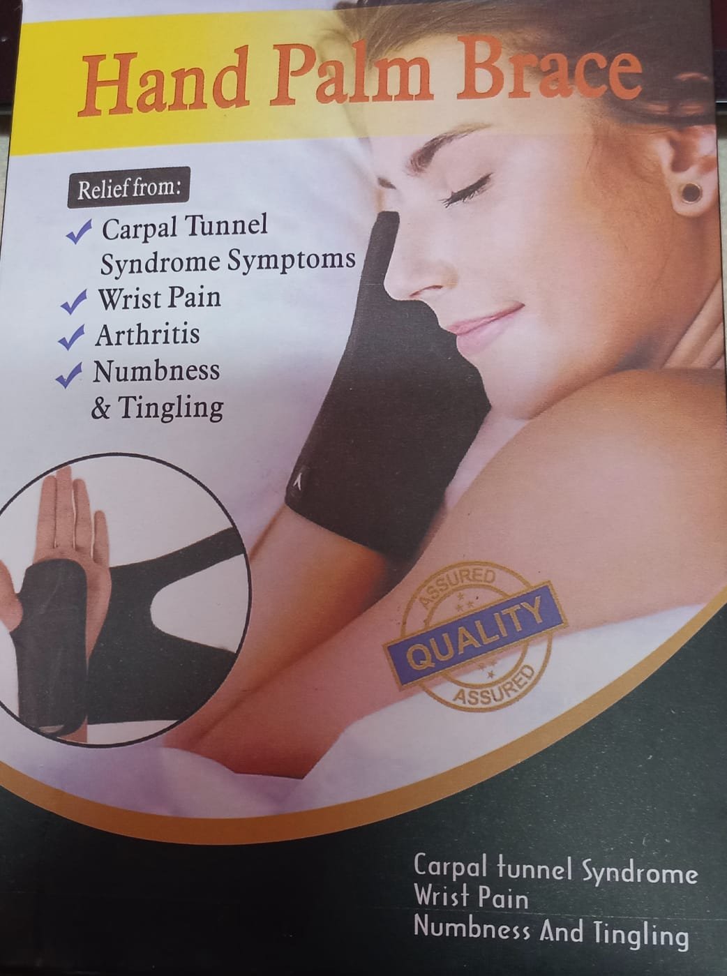 FAJA MUÑEQUERA REFORZADA hand palm brace