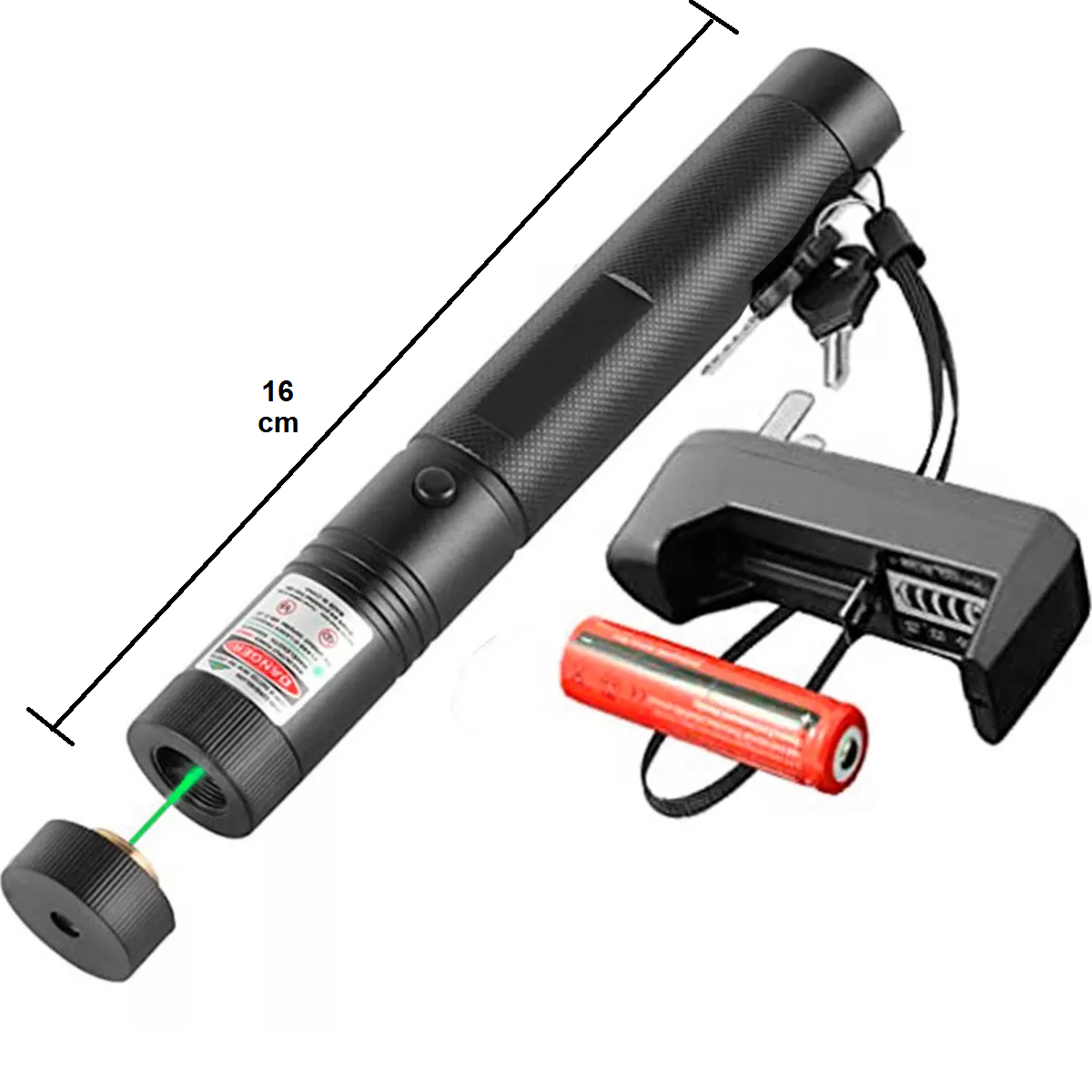 PUNTERO LÁSER recargable green laser pointer