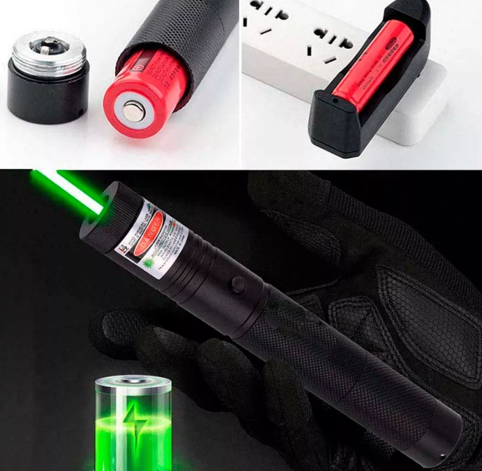 PUNTERO LÁSER recargable green laser pointer - Imagen 6