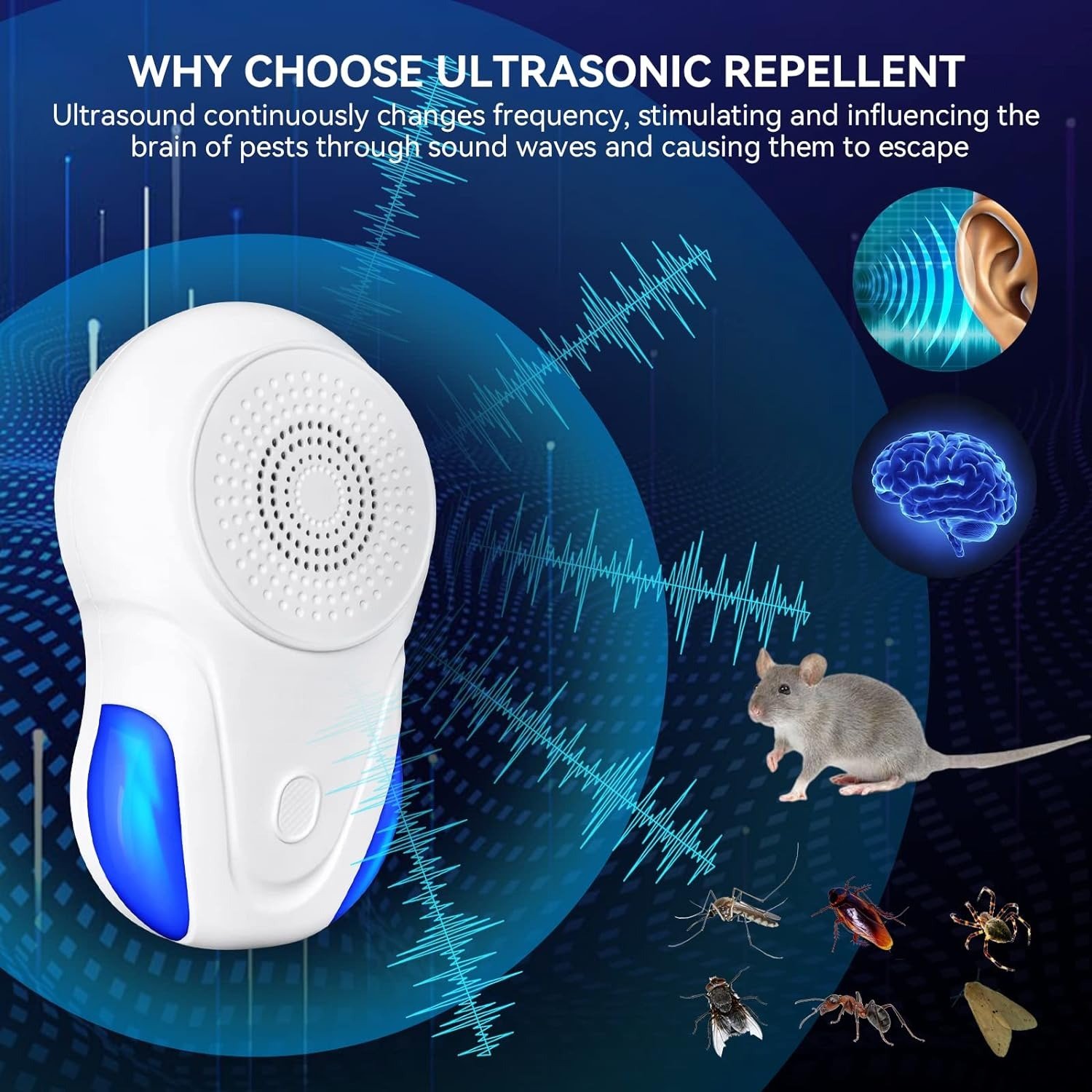 REPELENTE electronic pest repeller 2x35mil - Imagen 3