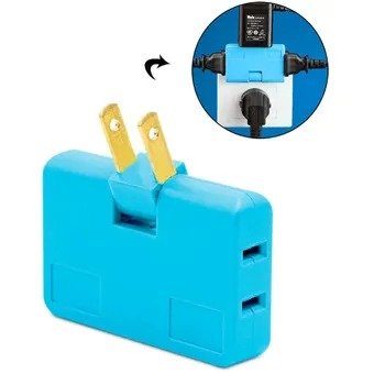 MULTITOMA Corriente 3 Salidas Giratorio 180 Grados