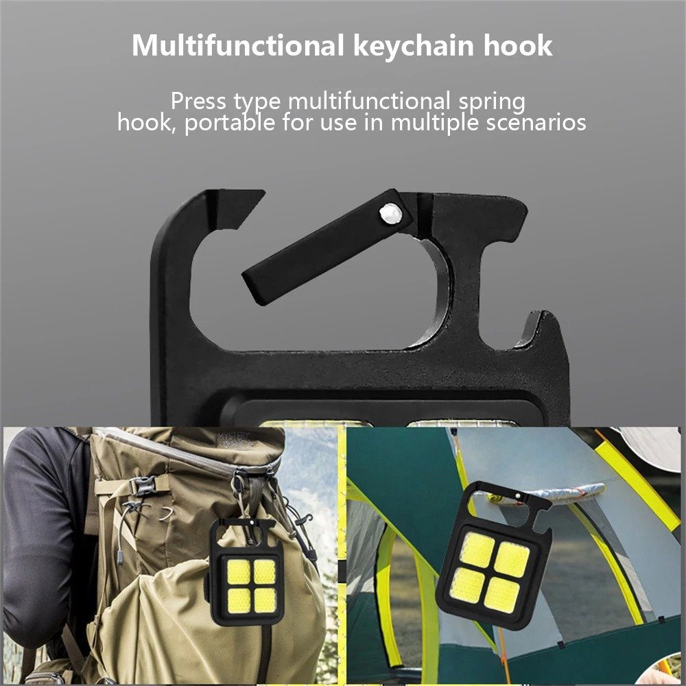 LINTERNA reflector mini llaver cob keychain 4light - Imagen 6