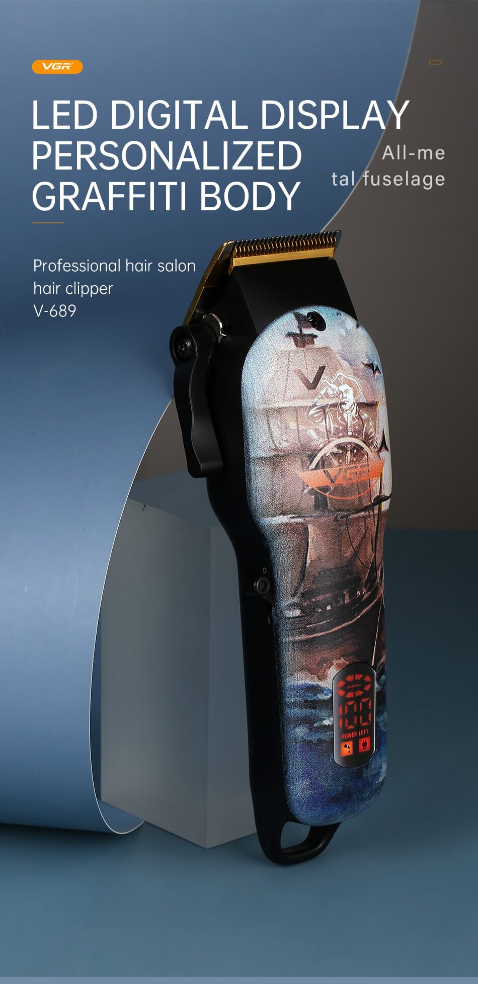 MAQUINA peluquera vgr v-689 profesional con pantalla - Imagen 6