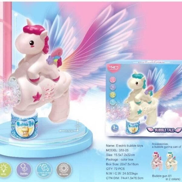 PISTOLA burbujas unicornio Bubble tape 333-25