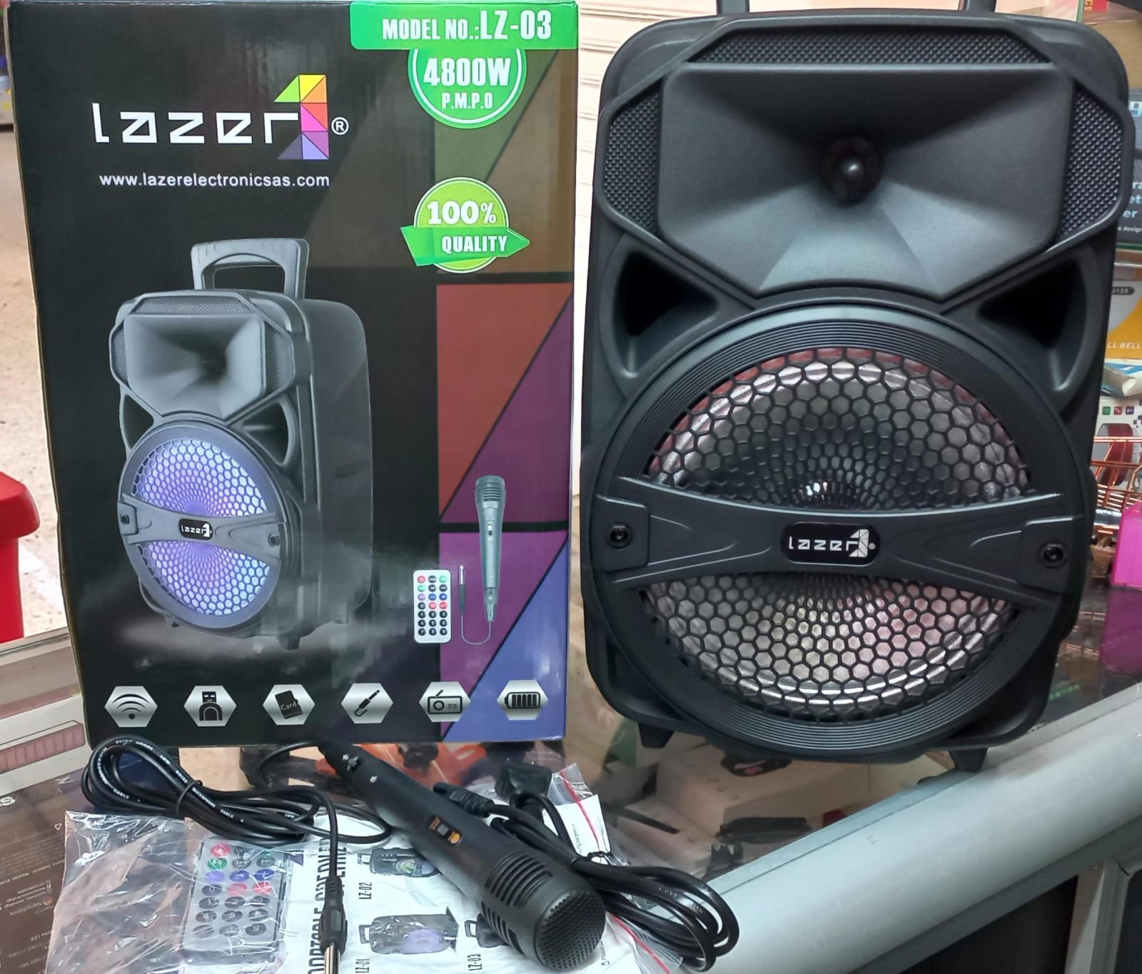 PARLANTE CABINA SONIDO 8" LK-03 Lazer - Imagen 5