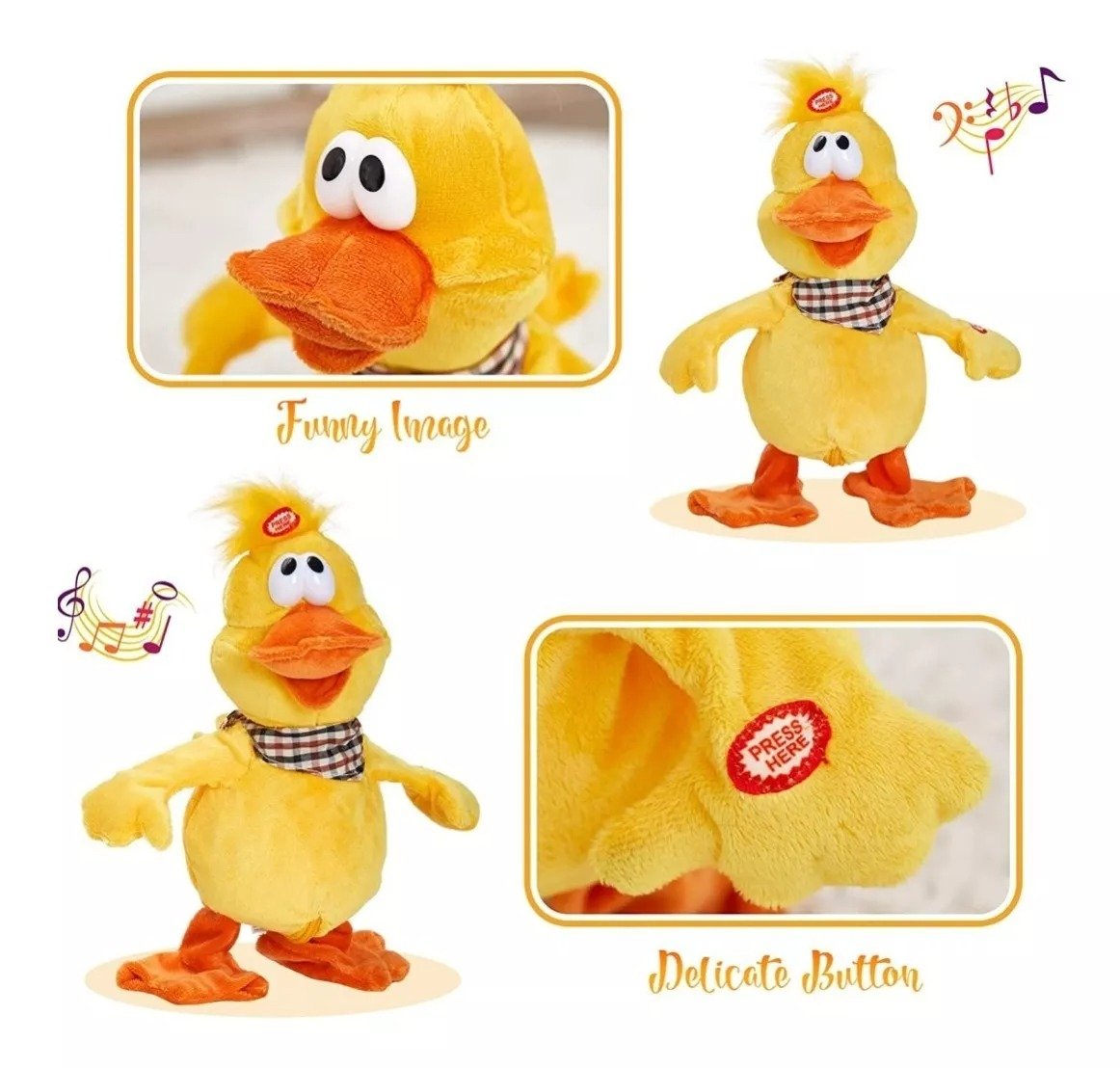 MUÑECO Pato Pollo y Rana Bailarin - Imagen 4