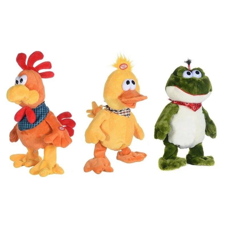 MUÑECO Pato Pollo y Rana Bailarin