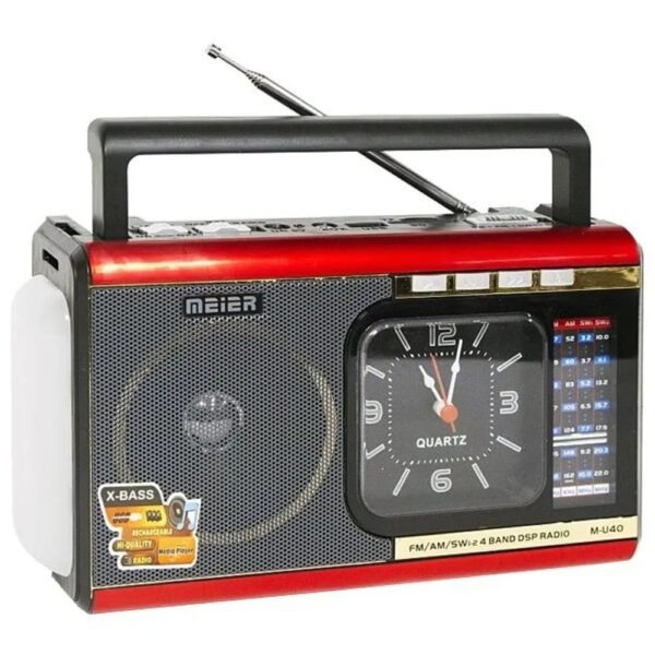 RADIO LINTERNA usb am/fm Recargable -meier m40bt