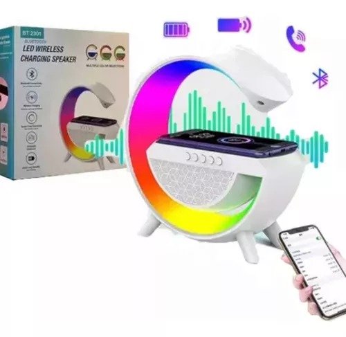 PARLANTE Lampara Inteligente 4en 1 Cargador Altavoz Bluetooth bt2301 - Imagen 4
