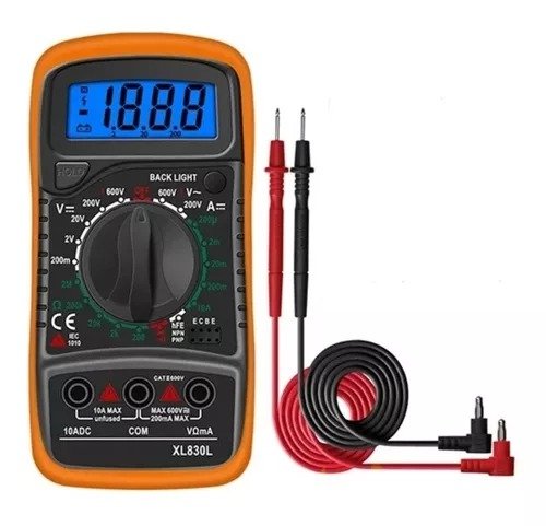 MULTIMETRO Digital 830L amperímetro eléctrico voltímetro de CC CA diodo de voltaje