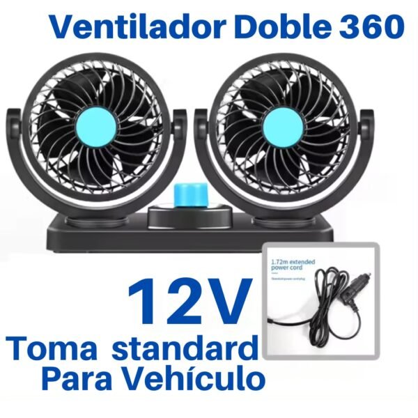 VENTILADOR DOBLE USB 12 Vlt Mitchell mars