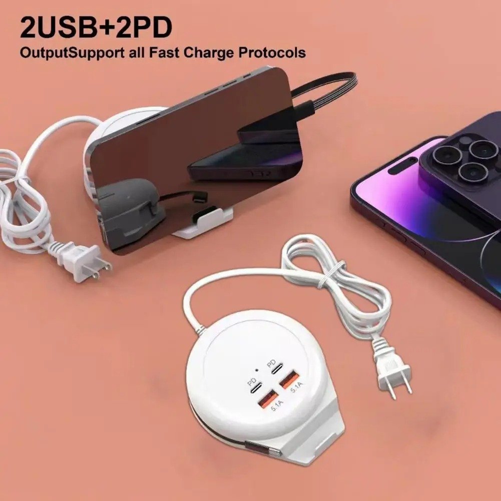 MULTITOMA carga rapida 5.1a 4PUERTOS 2Usb 2tipo c - Imagen 2