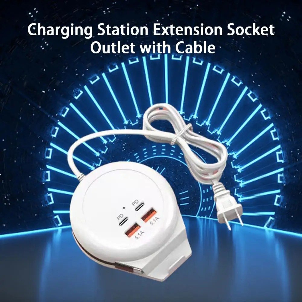 MULTITOMA carga rapida 5.1a 4PUERTOS 2Usb 2tipo c