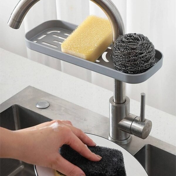 ESTANTE para grifo lavaplatos con esponja
