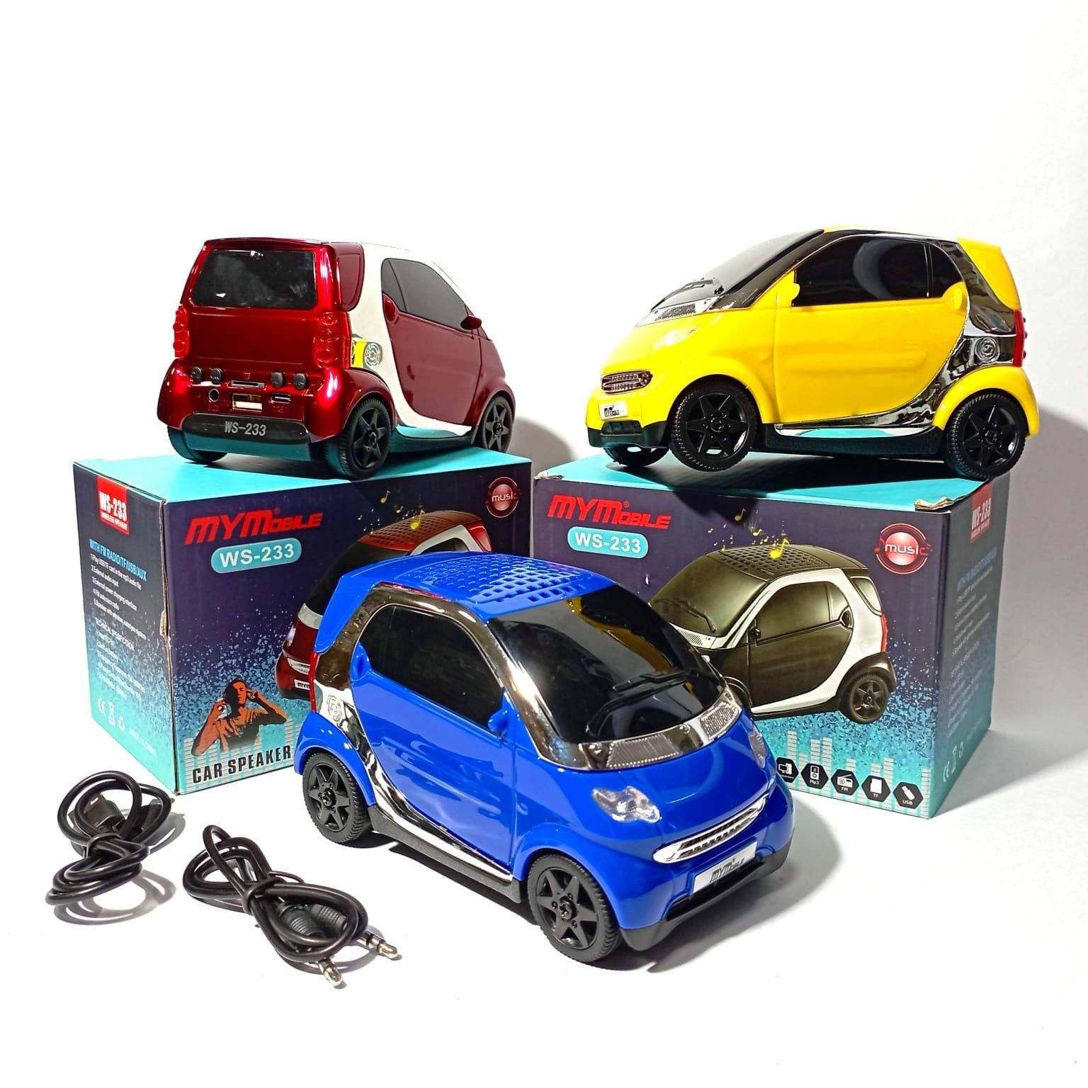 PARLANTE altavoz 5w Bluetooth WS-233 wster car coupe 14cmx8cm - Imagen 2