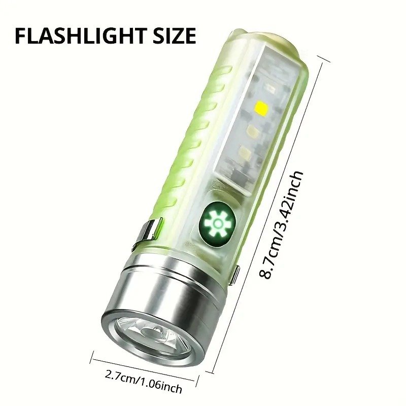 LINTERNA LED superbrillante 520 colores recargable usb - Imagen 4