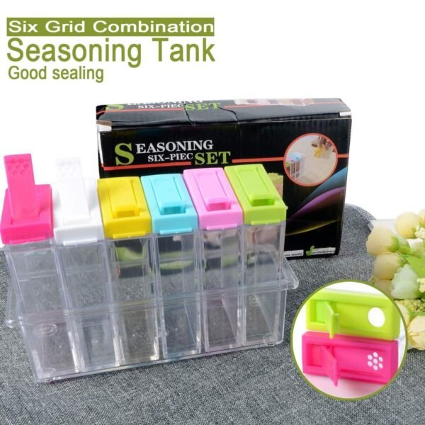 CONDIMENTERO Seasoning Six Piezas Colores 17cm