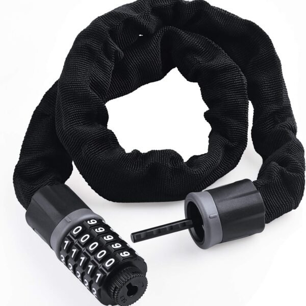 CANDADO candena Moto bici con clave cadena  5.7mm x 90cm