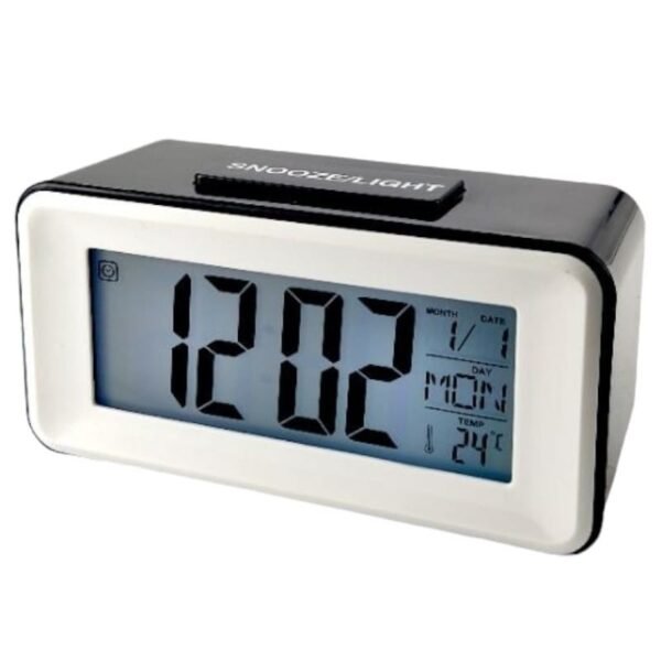 RELOJ led cristal con temperatura 11cmx6cm