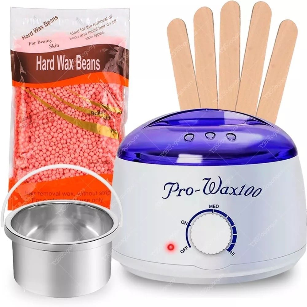 OLLA PARA CERA kit perlas y apliacadores madera pro wax100 - Imagen 6