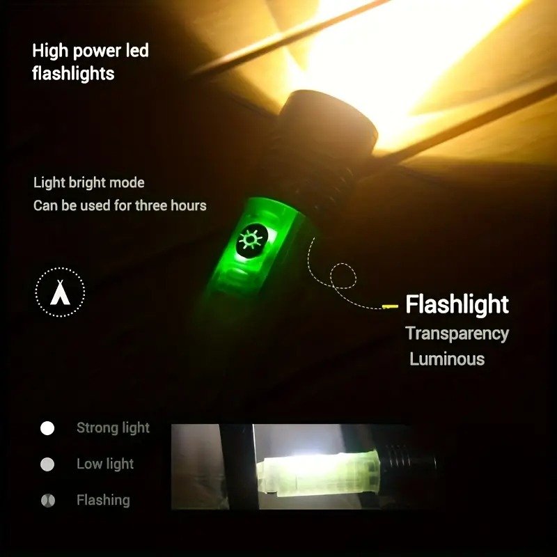 LINTERNA LED superbrillante 520 colores recargable usb - Imagen 2