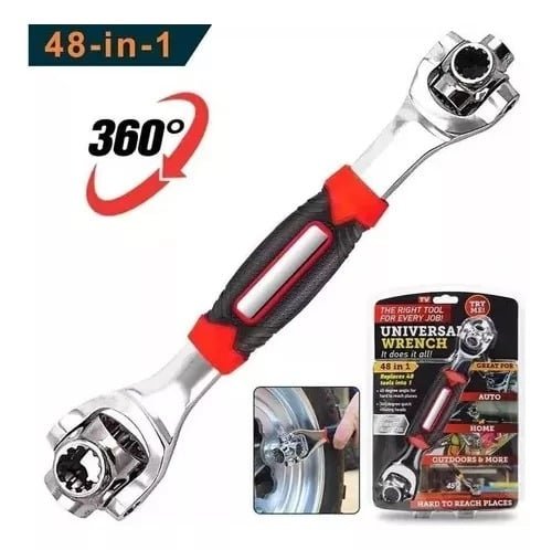 LLAVE UNIVERSAL 48en1 Multifunción Con Cabezal Giratorio