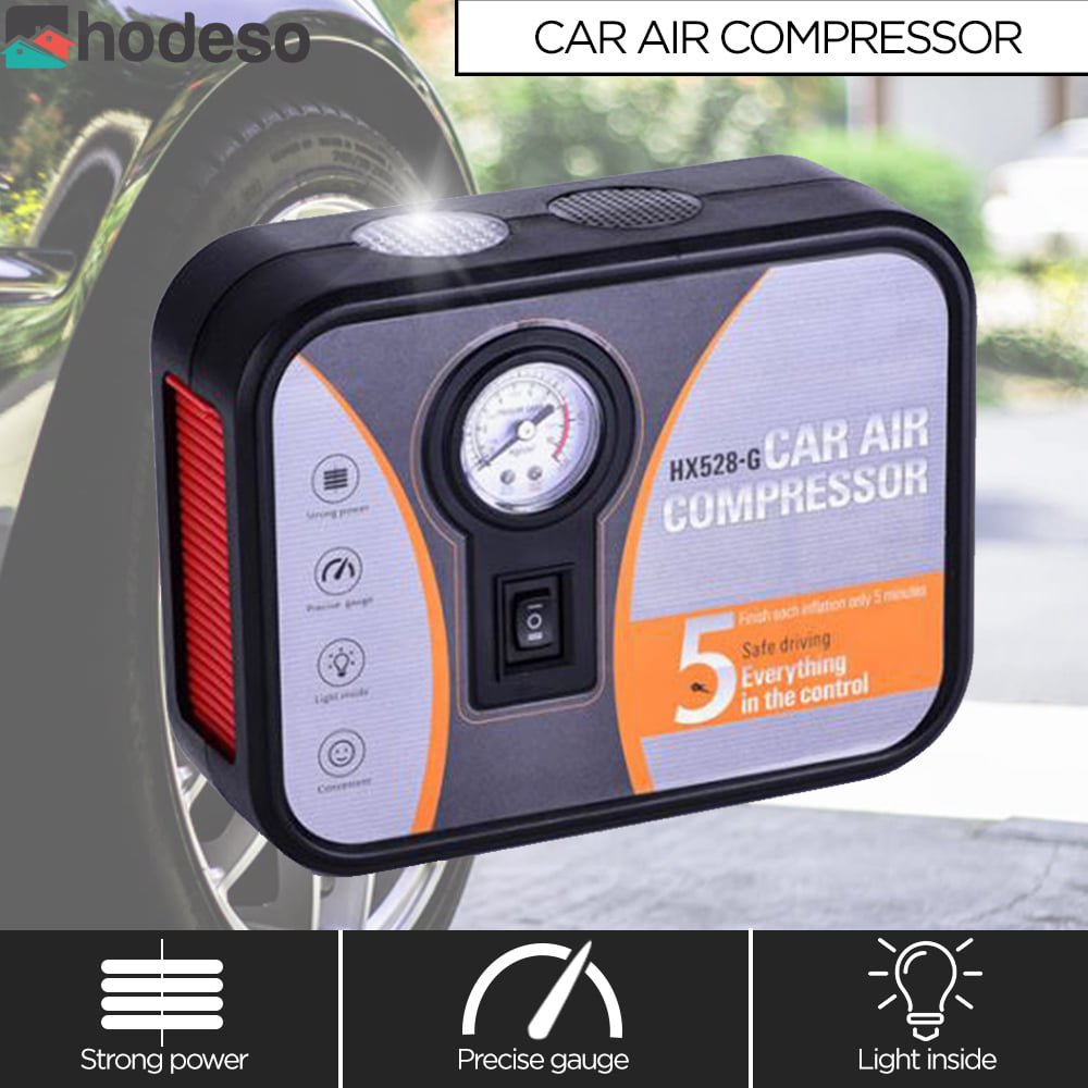 COMPRESOR AIRE mini inflador 12v ac hx528B buster 5min - Imagen 3