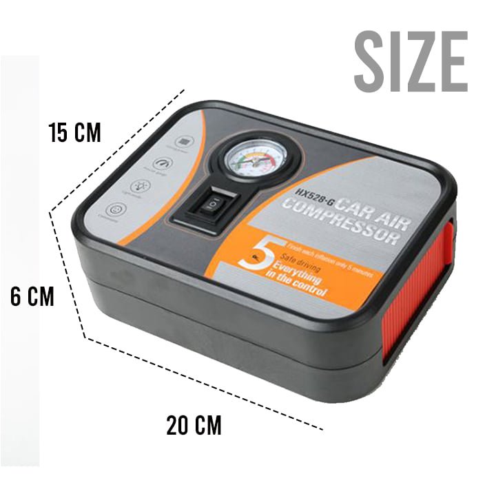 COMPRESOR AIRE mini inflador 12v ac hx528B buster 5min - Imagen 4