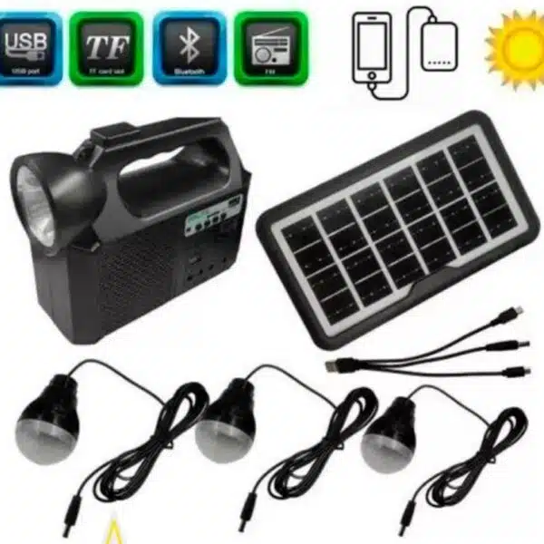 CARGADOR  PANEL SOLAR gdlite gd8017 MULTIFUNCIONAL