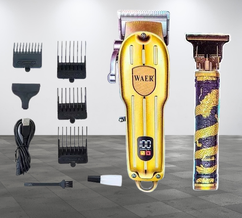 MAQUINA Peluquera WAER WA-1941 combo buda inalámbrica profesional