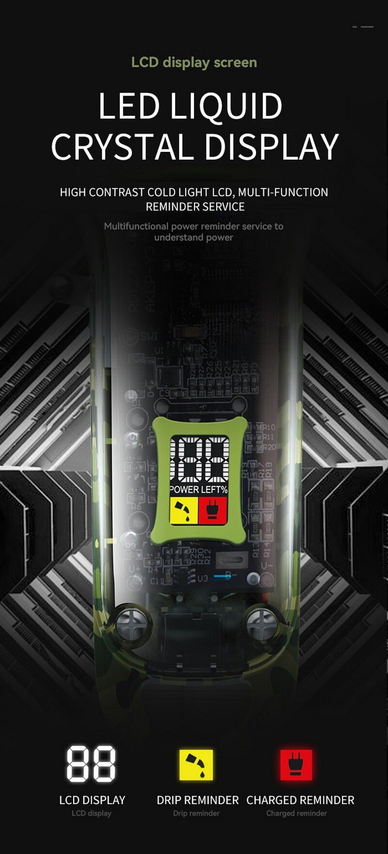 MAQUINA peluquera Kemei hair clipper km-1926 - Imagen 6