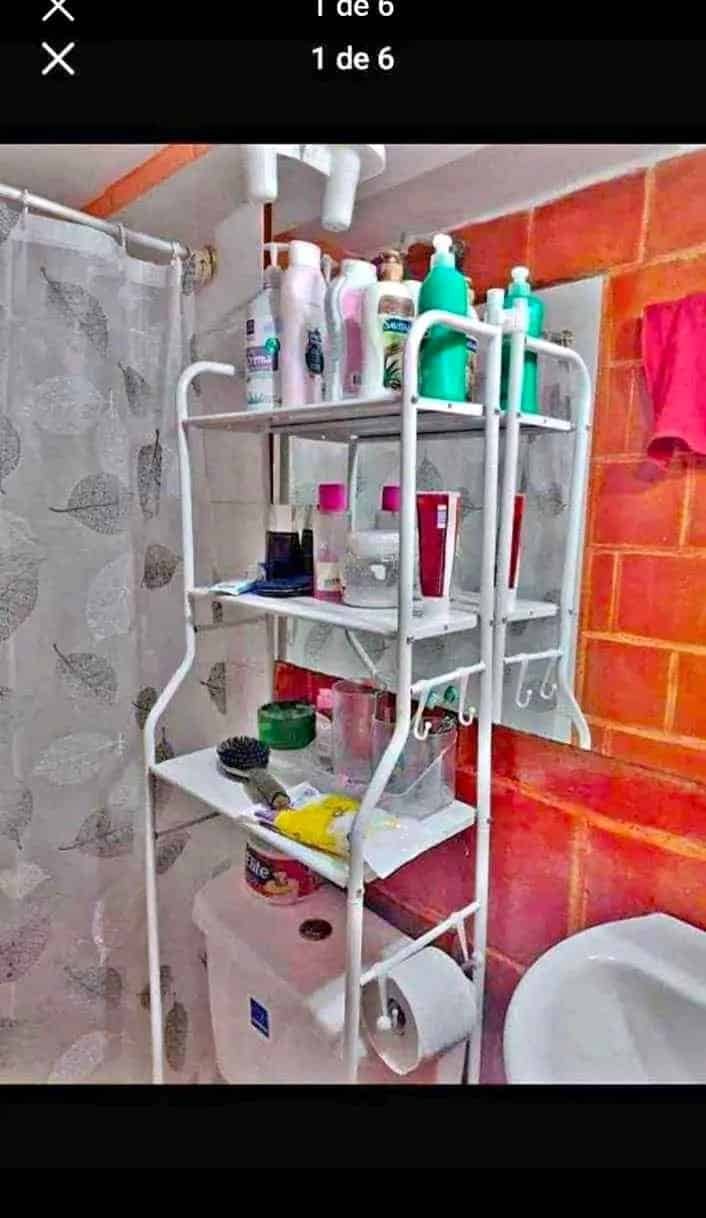 ORGANIZADOR baño o lavadora 3 niveles new toilet rack 166 cm alto - Imagen 2