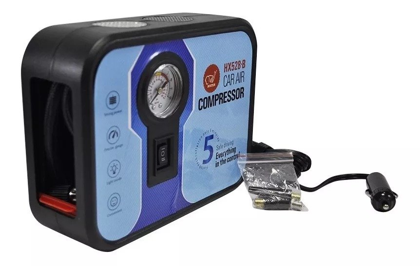 COMPRESOR AIRE mini inflador 12v ac hx528B buster 5min